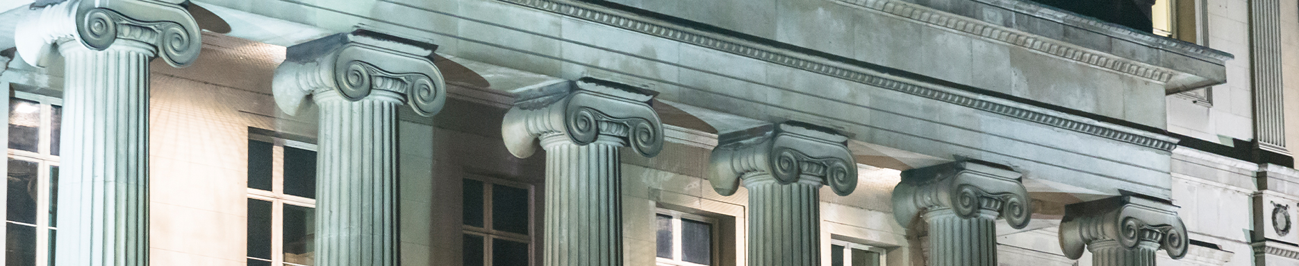 Expertise banner - old building with beautiful columns