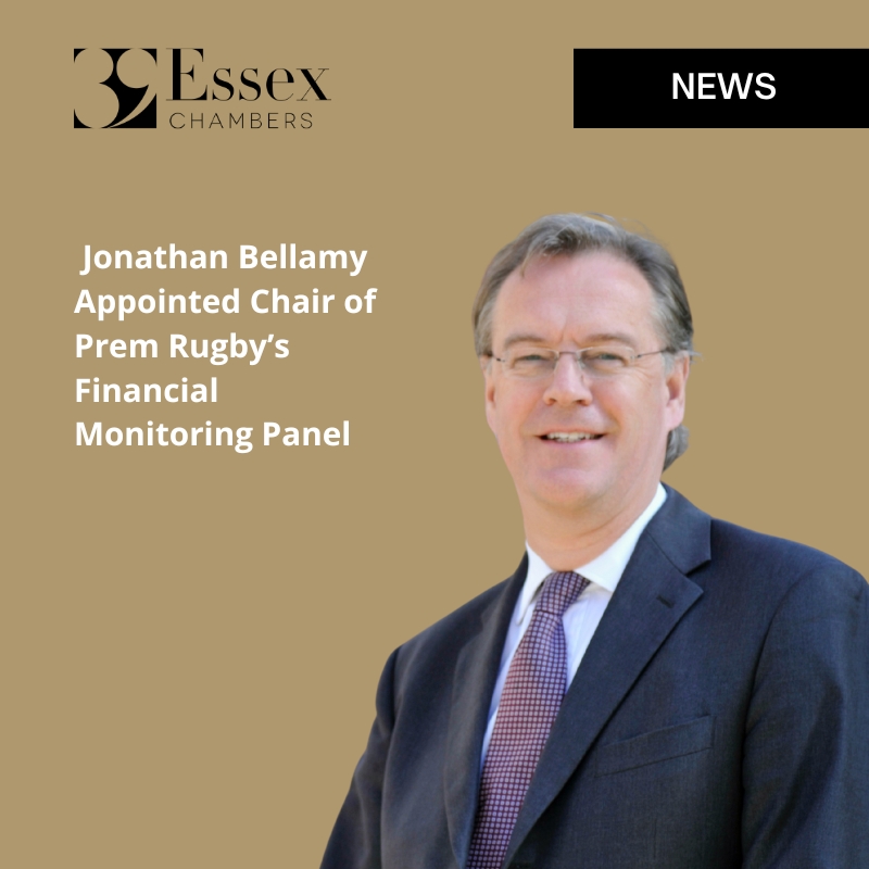 Jonathan Bellamy being appointed to a Prem Rugby panel