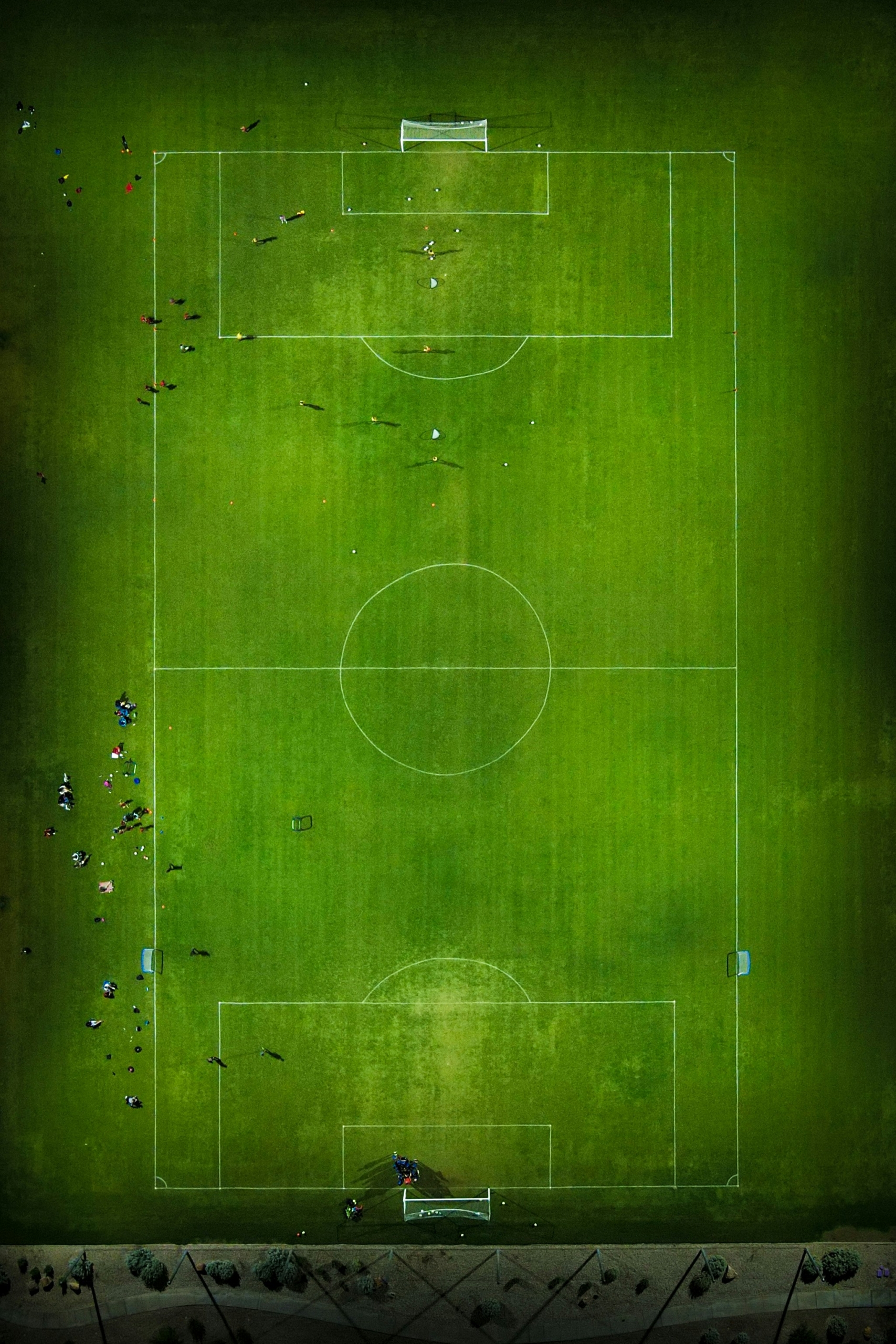 Aerial view of a football pitch as this news article is about Nottingham Forest football club