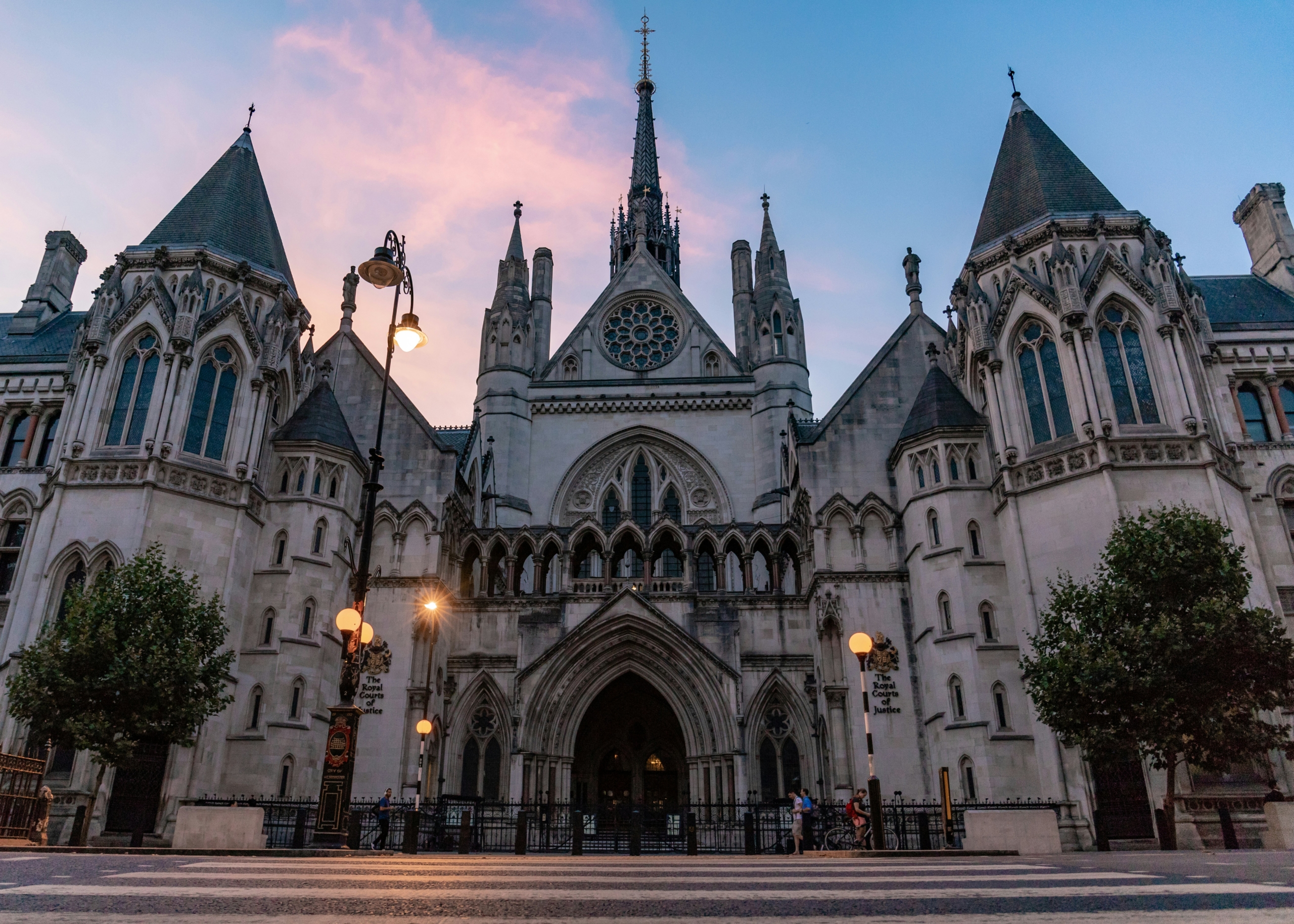 Royal Courts of Justice Dusk image